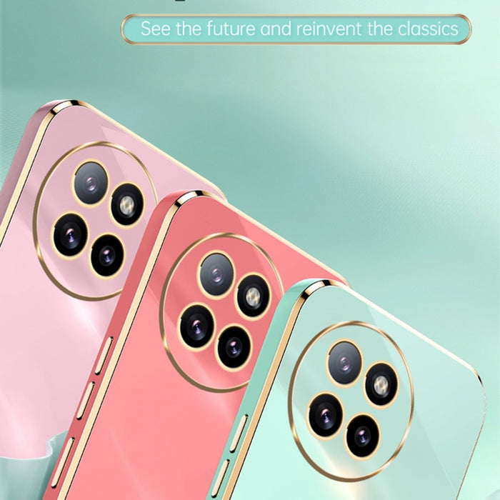 XINLI Caja recta del teléfono de TPU con borde dorado chapado 6D, For Xiaomi Civi 4 Pro, For Xiaomi Redmi A3, For Xiaomi 14 Ultra 5G