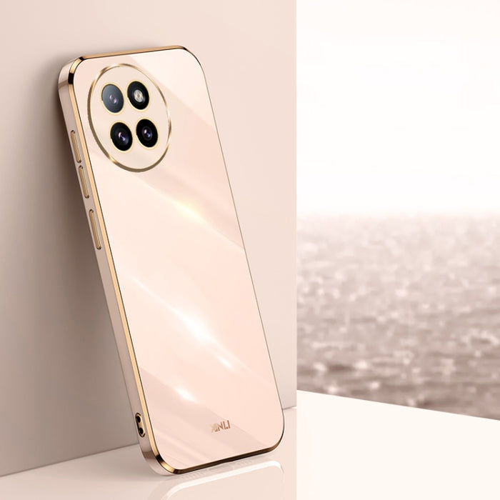 XINLI Caja recta del teléfono de TPU con borde dorado chapado 6D, For Xiaomi Civi 4 Pro, For Xiaomi Redmi A3, For Xiaomi 14 Ultra 5G