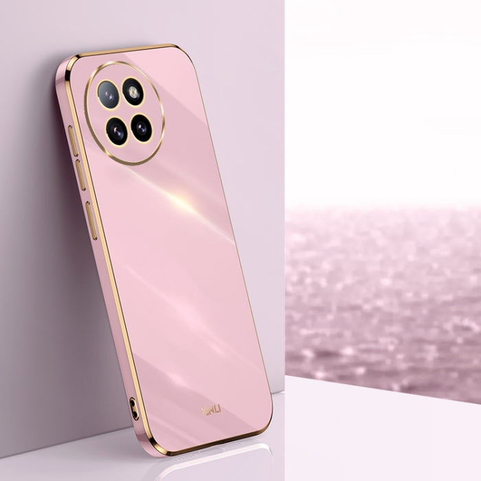 XINLI Caja recta del teléfono de TPU con borde dorado chapado 6D, For Xiaomi Civi 4 Pro, For Xiaomi Redmi A3, For Xiaomi 14 Ultra 5G