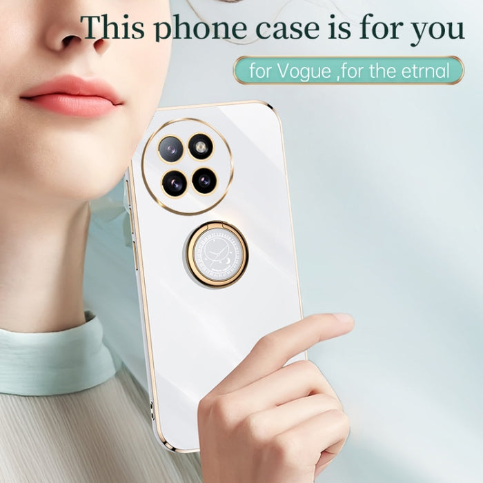 XINLI Estuche a prueba de golpes de TPU con borde dorado chapado en 6D recto con soporte para anillo, For Xiaomi Civi 4 Pro, For Xiaomi Redmi A3, For Xiaomi 14 Ultra 5G