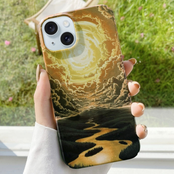 Caja del teléfono de la PC del palo de agua que barniza, For iPhone 16 Pro Max, For iPhone 16 Pro, For iPhone 16 Plus, For iPhone 16, For iPhone 15 Pro Max, For iPhone 15 Pro, For iPhone 15 Plus, For iPhone 15