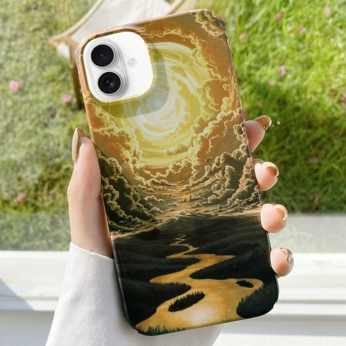 Caja del teléfono de la PC del palo de agua que barniza, For iPhone 16 Pro Max, For iPhone 16 Pro, For iPhone 16 Plus, For iPhone 16, For iPhone 15 Pro Max, For iPhone 15 Pro, For iPhone 15 Plus, For iPhone 15