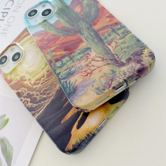 Caja del teléfono de la PC del palo de agua que barniza, For iPhone 16 Pro Max, For iPhone 16 Pro, For iPhone 16 Plus, For iPhone 16, For iPhone 15 Pro Max, For iPhone 15 Pro, For iPhone 15 Plus, For iPhone 15