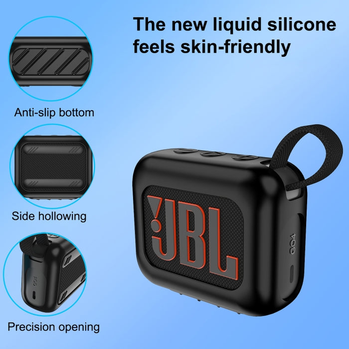 Funda protectora de silicona con altavoz inalámbrico Bluetooth, For JBL Go 4