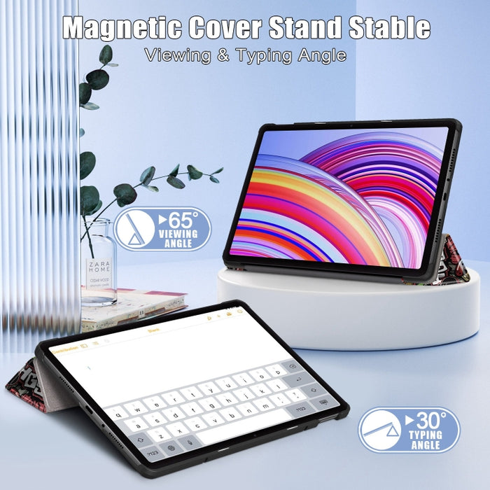 Funda para tableta inteligente de cuero con soporte triple pintada Custer, For Xiaomi Redmi Pad Pro 12.1