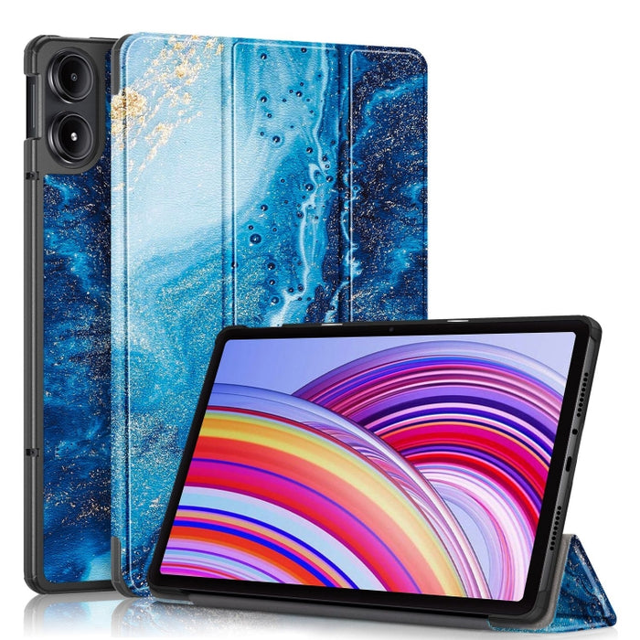 Funda para tableta inteligente de cuero con soporte triple pintada Custer, For Xiaomi Redmi Pad Pro 12.1