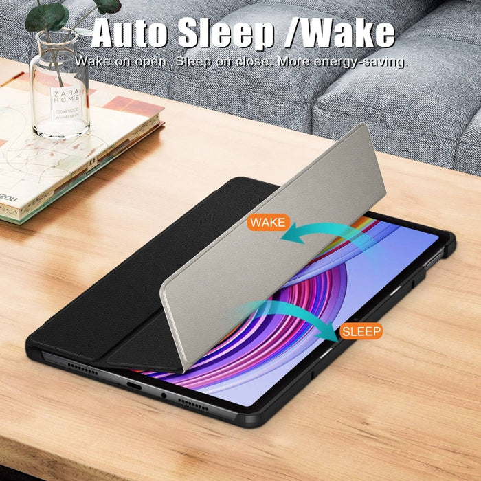 Funda para tableta inteligente de cuero con soporte triple Custer Pure Color, For Xiaomi Redmi Pad Pro 12.1