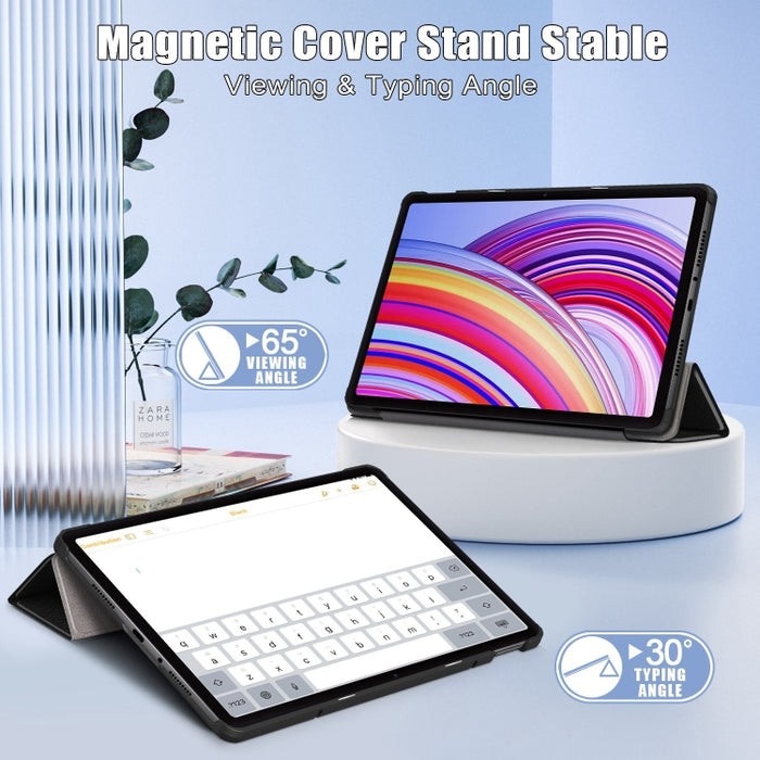 Funda para tableta inteligente de cuero con soporte triple Custer Pure Color, For Xiaomi Redmi Pad Pro 12.1