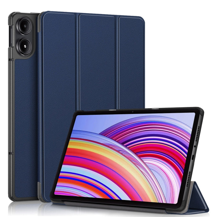 Funda para tableta inteligente de cuero con soporte triple Custer Pure Color, For Xiaomi Redmi Pad Pro 12.1