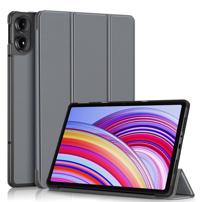 Funda para tableta inteligente de cuero con soporte triple Custer Pure Color, For Xiaomi Redmi Pad Pro 12.1