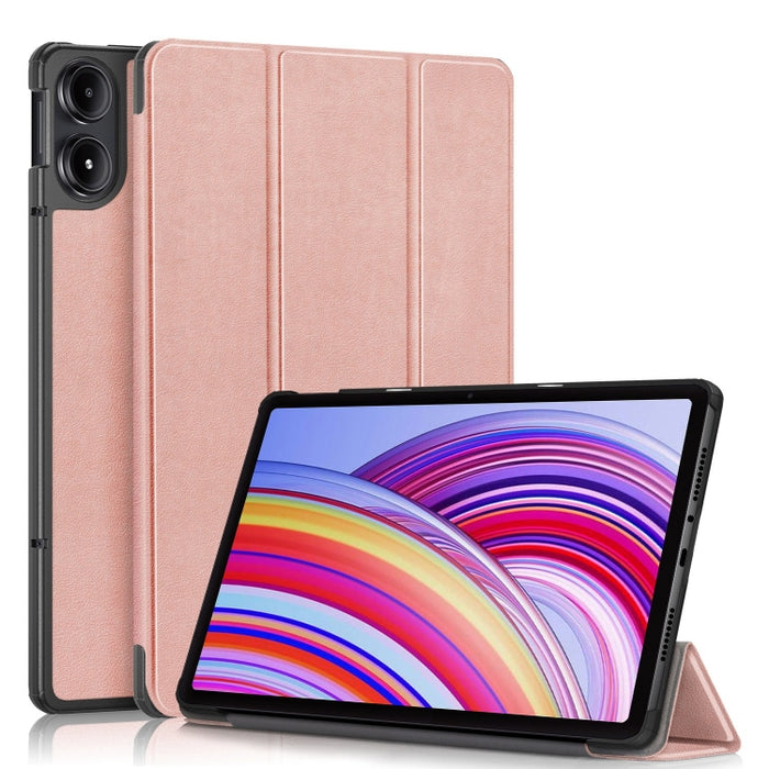 Funda para tableta inteligente de cuero con soporte triple Custer Pure Color, For Xiaomi Redmi Pad Pro 12.1