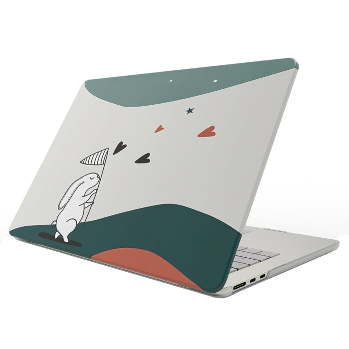 Funda protectora esmerilada para portátil con patrón impreso UV, For MacBook Air 13.6 2025 / 2022 / 2023, For MacBook Pro 13.3 A2338/A2251/A2289/A2159, For MacBook Pro 14.2 A2992/A2918/A2779/A2442, For MacBook Air 15 M2 A2941 / M3 A3114