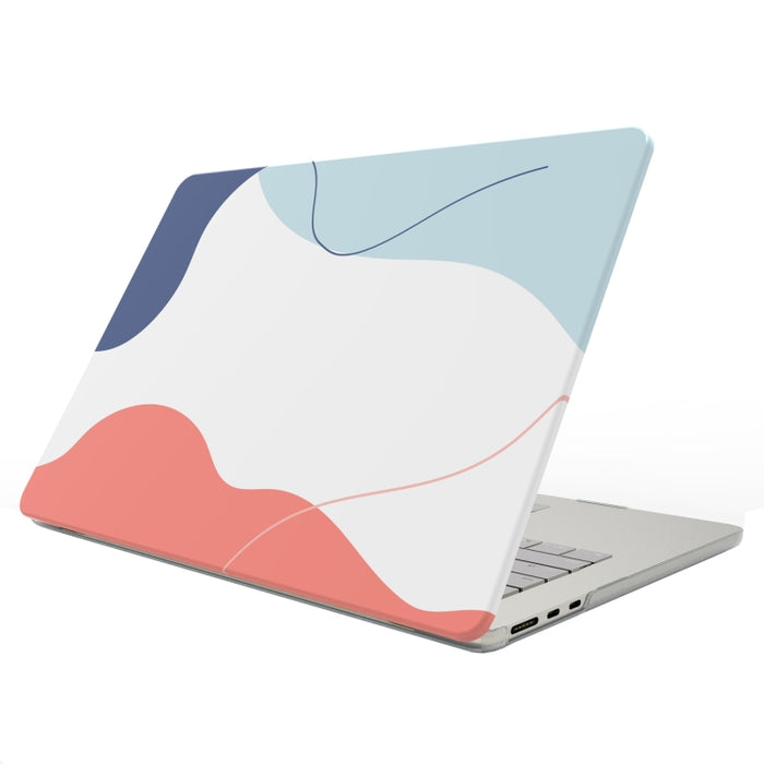 Funda protectora esmerilada para portátil con patrón impreso UV, For MacBook Air 13.6 2025 / 2022 / 2023, For MacBook Pro 13.3 A2338/A2251/A2289/A2159, For MacBook Pro 14.2 A2992/A2918/A2779/A2442, For MacBook Air 15 M2 A2941 / M3 A3114
