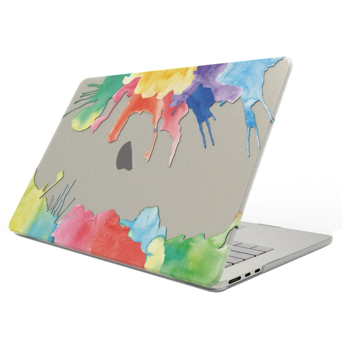 Funda protectora esmerilada para portátil con patrón impreso UV, For MacBook Air 13.6 2025 / 2022 / 2023, For MacBook Pro 13.3 A2338/A2251/A2289/A2159, For MacBook Pro 14.2 A2992/A2918/A2779/A2442, For MacBook Air 15 M2 A2941 / M3 A3114