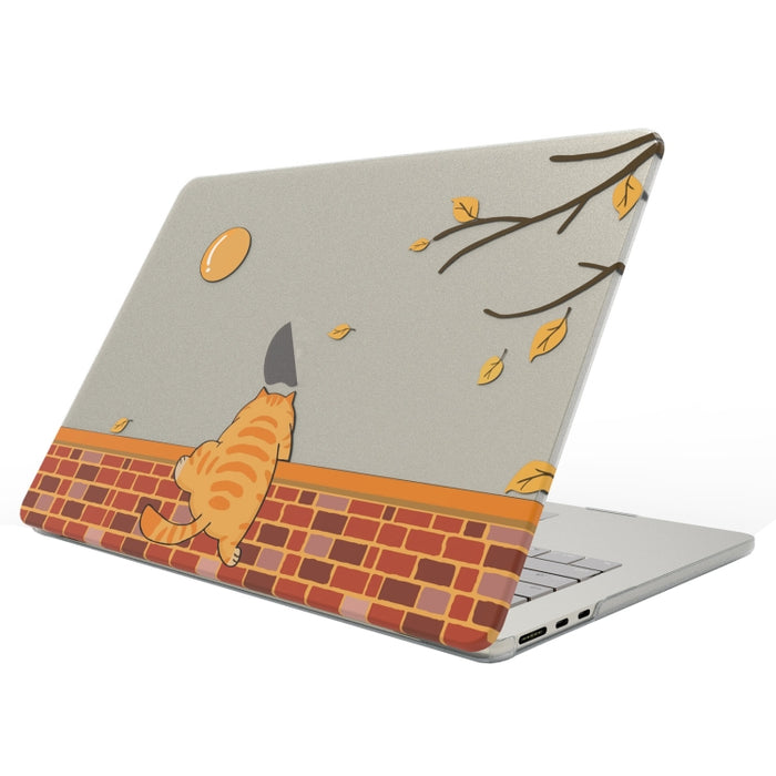Funda protectora esmerilada para portátil con patrón impreso UV, For MacBook Air 13.6 2025 / 2022 / 2023, For MacBook Pro 13.3 A2338/A2251/A2289/A2159, For MacBook Pro 14.2 A2992/A2918/A2779/A2442, For MacBook Air 15 M2 A2941 / M3 A3114
