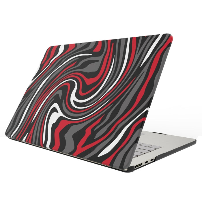 Funda protectora esmerilada para portátil con patrón impreso UV, For MacBook Air 13.6 2025 / 2022 / 2023, For MacBook Pro 13.3 A2338/A2251/A2289/A2159, For MacBook Pro 14.2 A2992/A2918/A2779/A2442, For MacBook Air 15 M2 A2941 / M3 A3114
