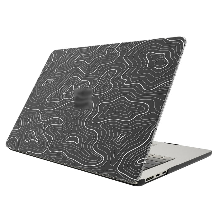 Funda protectora esmerilada para portátil con patrón impreso UV, For MacBook Air 13.6 2025 / 2022 / 2023, For MacBook Pro 13.3 A2338/A2251/A2289/A2159, For MacBook Pro 14.2 A2992/A2918/A2779/A2442, For MacBook Air 15 M2 A2941 / M3 A3114