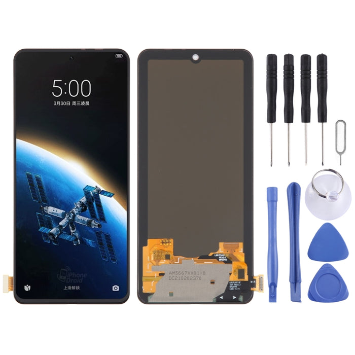 Pantalla LCD de material OLED con ensamblaje completo del digitalizador, For Xiaomi Black Shark 5 RS, For Xiaomi Black Shark 5