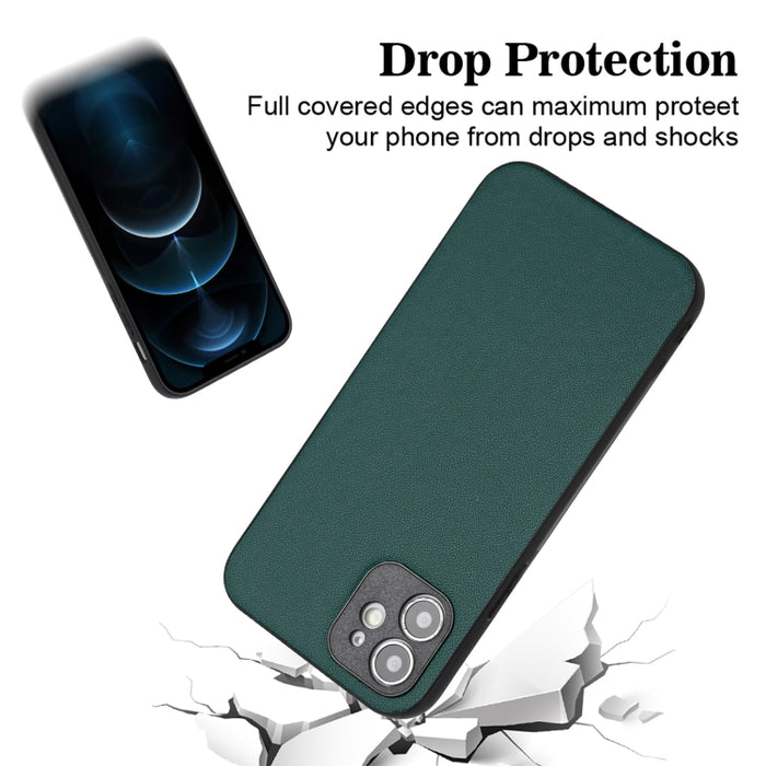 Funda individual para teléfono con patrón de cuero R20, For iPhone 12 mini, For iPhone 11 Pro Max, For iPhone 11, For iPhone 11 Pro, For iPhone XS / X, For iPhone XR, For iPhone XS Max, For iPhone 8 Plus / 7 Plus