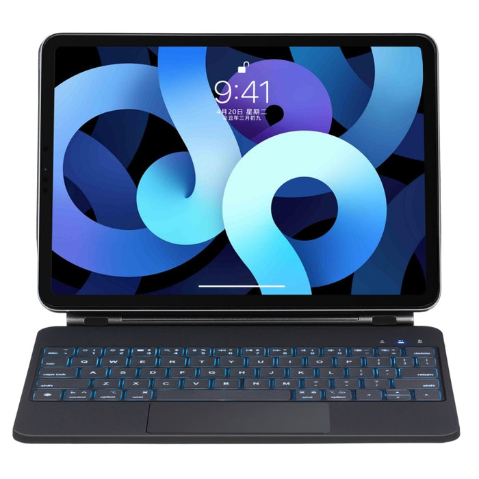 Funda de cuero con teclado Bluetooth y panel táctil, For iPad Air 11 2025 / 2024 / Pro 11 2022