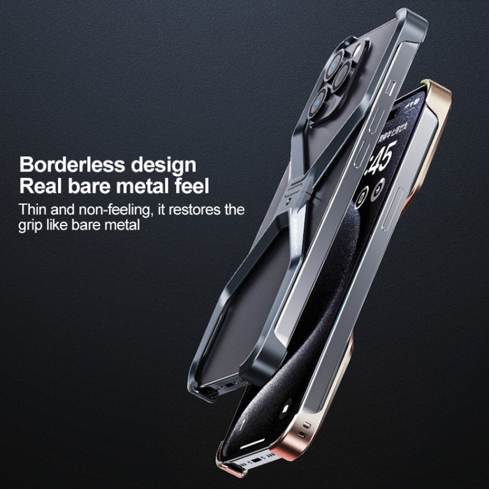 Caja de teléfono de metal en forma de X sin marco, For iPhone 15 Pro Max, For iPhone 15 Pro, For iPhone 15, For iPhone 13 / 14, For iPhone 13 Pro / 14 Pro, For iPhone 13 Pro Max / 14 Pro Max