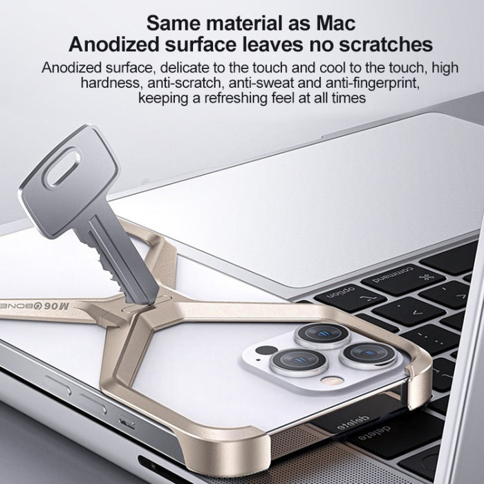 Caja de teléfono de metal en forma de X sin marco, For iPhone 15 Pro Max, For iPhone 15 Pro, For iPhone 15, For iPhone 13 / 14, For iPhone 13 Pro / 14 Pro, For iPhone 13 Pro Max / 14 Pro Max