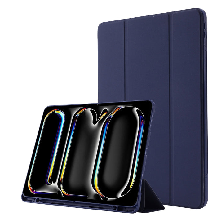 Estuche para tableta de cuero triple Skin Feel con ranura para bolígrafo, For iPad Pro 13 2025 / 2024, For iPad Pro 11 2025 / 2024, For iPad Air 11 2025 / 2024, For iPad Air 13 2025 / 2024