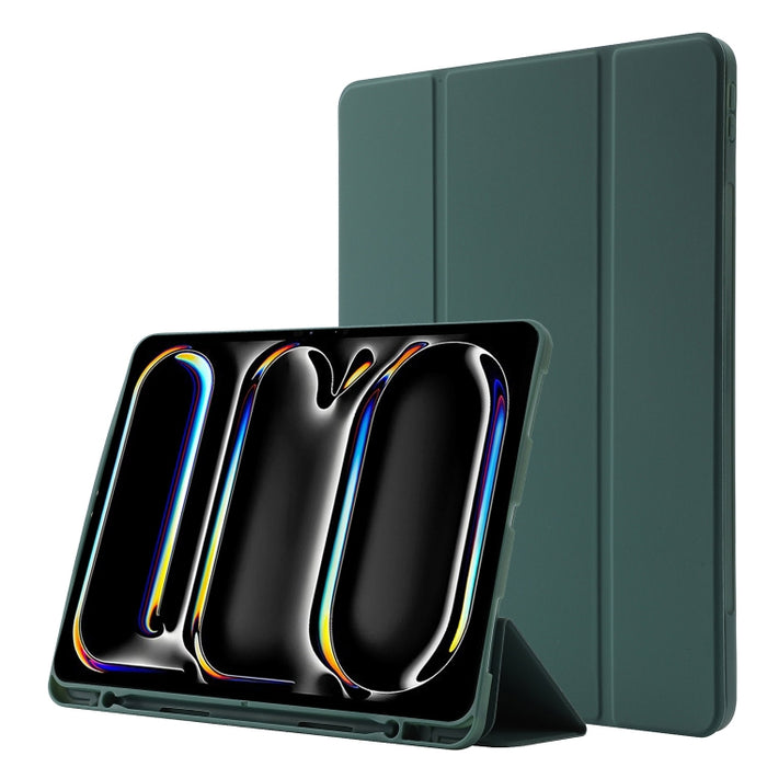 Estuche para tableta de cuero triple Skin Feel con ranura para bolígrafo, For iPad Pro 13 2025 / 2024, For iPad Pro 11 2025 / 2024, For iPad Air 11 2025 / 2024, For iPad Air 13 2025 / 2024