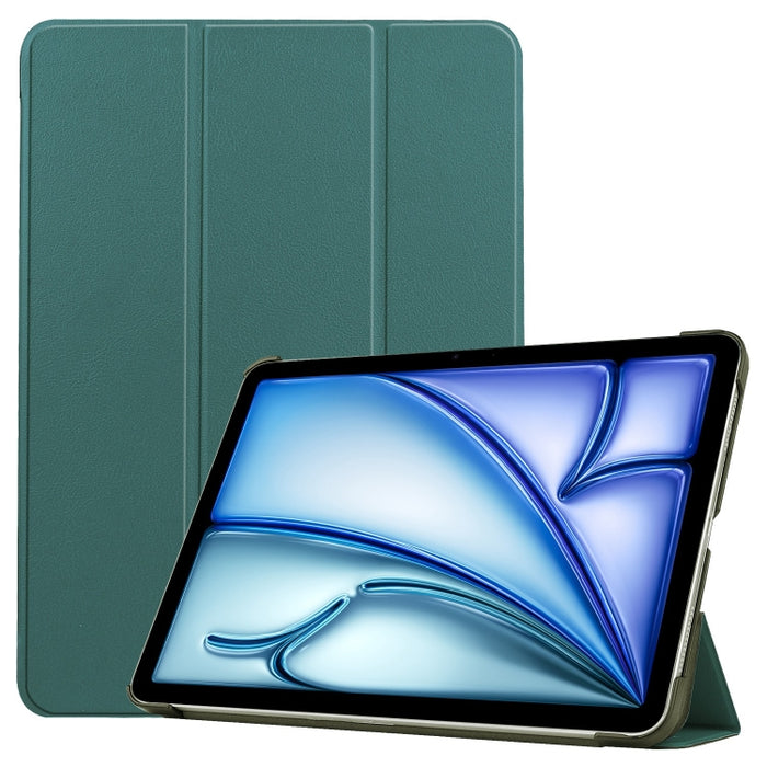Funda para tableta de cuero inteligente con soporte triple Custer Pure Color, For iPad Pro 13 2025 / 2024, For iPad Air 13 2025 / 2024