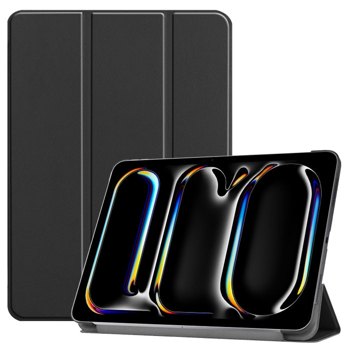 Funda para tableta de cuero inteligente con soporte triple Custer Pure Color, For iPad Pro 13 2025 / 2024, For iPad Air 13 2025 / 2024