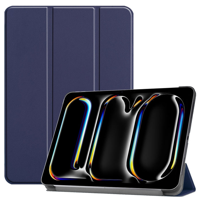 Funda para tableta de cuero inteligente con soporte triple Custer Pure Color, For iPad Pro 13 2025 / 2024, For iPad Air 13 2025 / 2024