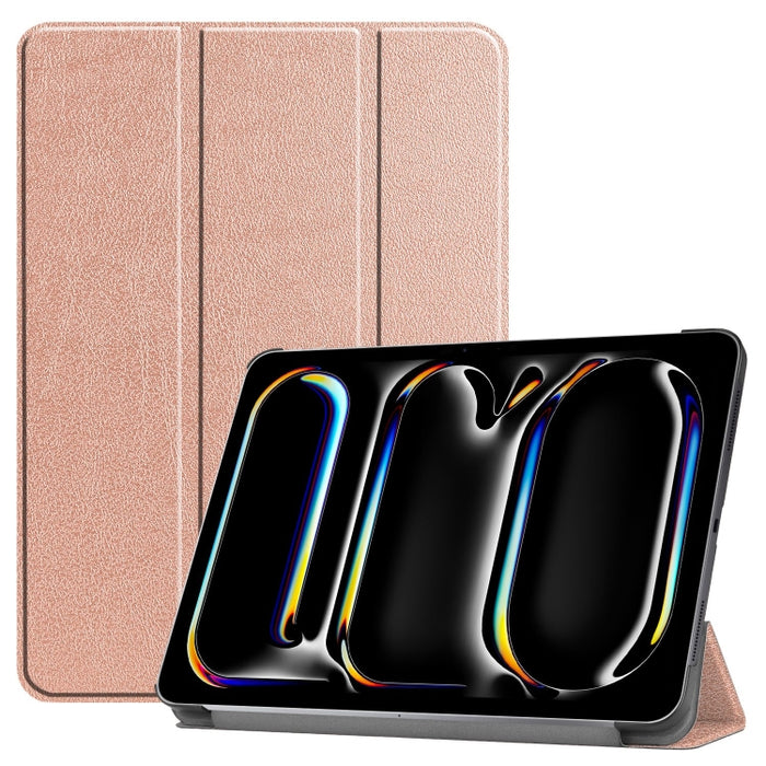 Funda para tableta de cuero inteligente con soporte triple Custer Pure Color, For iPad Pro 13 2025 / 2024, For iPad Air 13 2025 / 2024