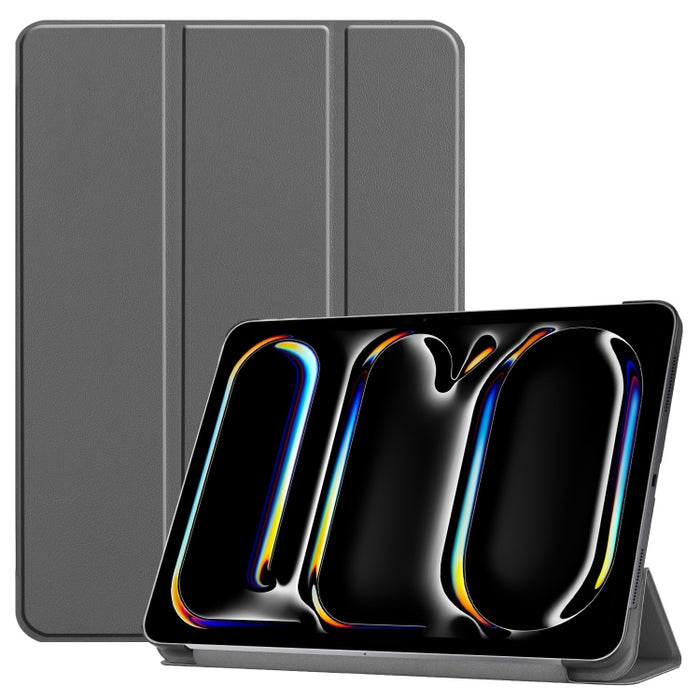 Funda para tableta de cuero inteligente con soporte triple Custer Pure Color, For iPad Pro 13 2025 / 2024, For iPad Air 13 2025 / 2024