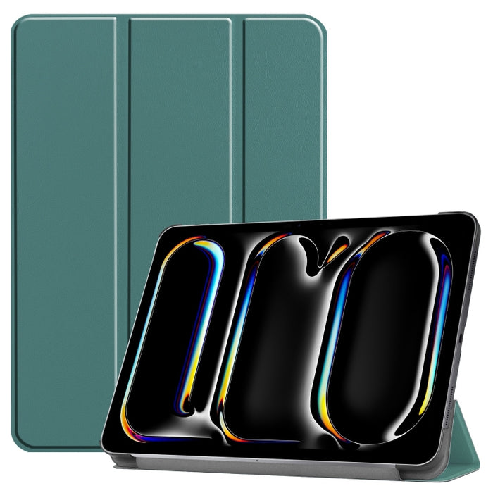Funda para tableta de cuero inteligente con soporte triple Custer Pure Color, For iPad Pro 13 2025 / 2024, For iPad Air 13 2025 / 2024