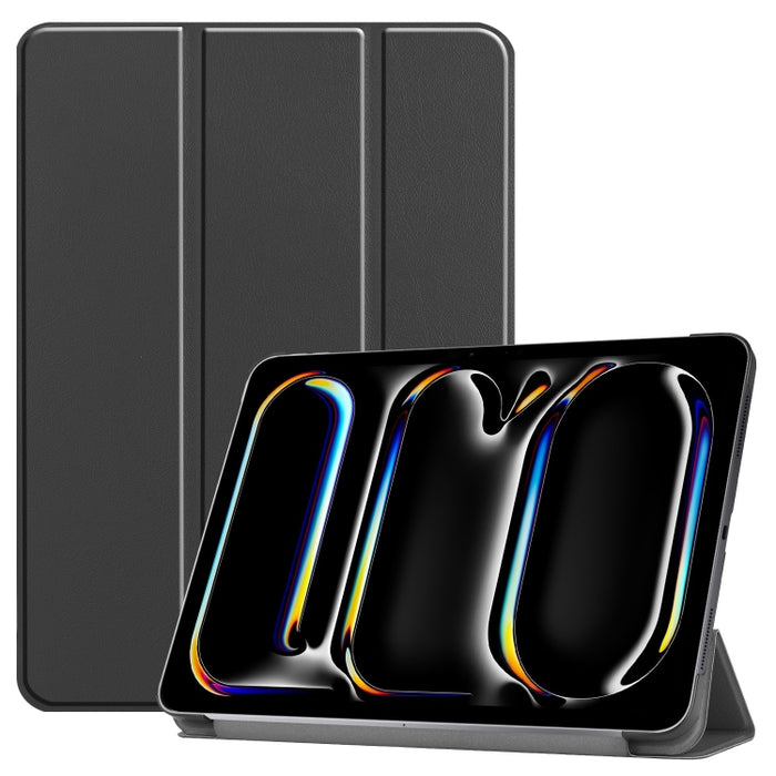 Funda para tableta de cuero inteligente con soporte triple Custer Pure Color, For iPad Pro 11 2025 / 2024