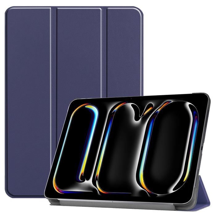 Funda para tableta de cuero inteligente con soporte triple Custer Pure Color, For iPad Pro 11 2025 / 2024