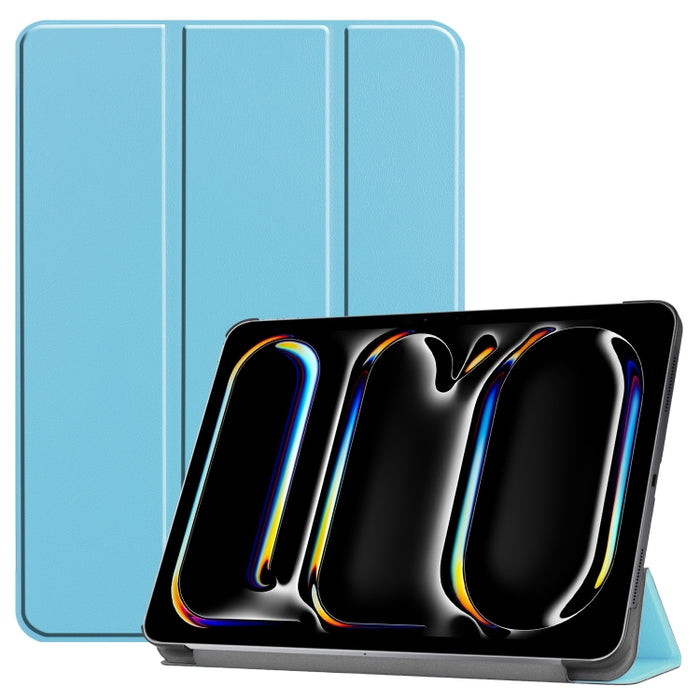 Funda para tableta de cuero inteligente con soporte triple Custer Pure Color, For iPad Pro 11 2025 / 2024
