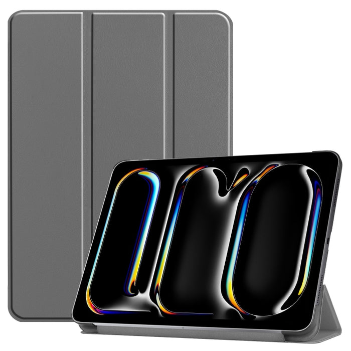 Funda para tableta de cuero inteligente con soporte triple Custer Pure Color, For iPad Pro 11 2025 / 2024