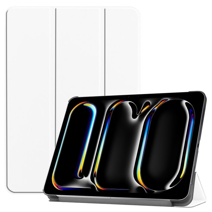 Funda para tableta de cuero inteligente con soporte triple Custer Pure Color, For iPad Pro 11 2025 / 2024