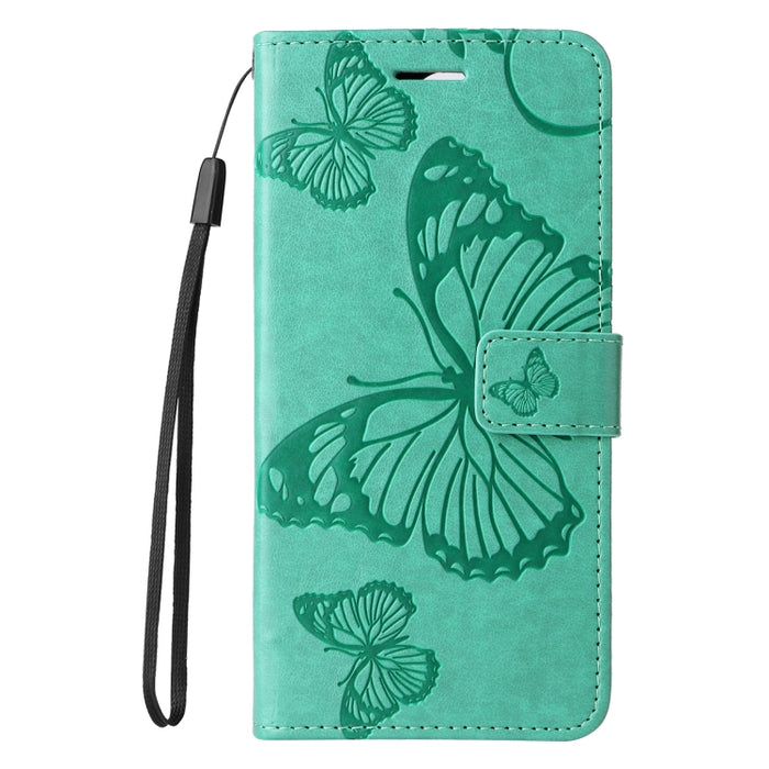 Caja del teléfono del cuero del tirón del patrón en relieve de la mariposa 3D, For iPhone 16 Pro Max, For iPhone 16 Pro, For iPhone 16 Plus, For iPhone 16, iPhone 16e