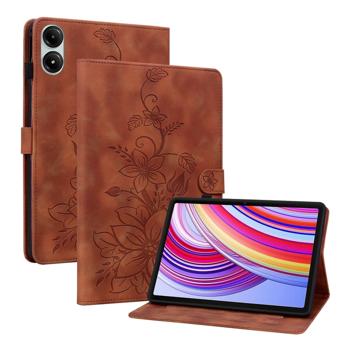 Funda para tablet Lily de piel repujada, For Redmi K Pad 2 8.8 inch 2026, For Xiaomi Redmi K Pad 8.8 inch, For Redmi Pad 2 / Redmi Pad SE 11 2025, For Xiaomi Pad 7 / Pad 7 Pro, For Xiaomi Redmi Pad SE 8.7, For Xiaomi Redmi Pad Pro 12.1                 ...