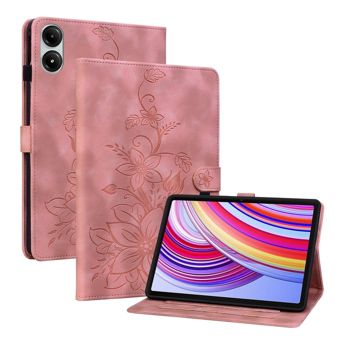 Funda para tablet Lily de piel repujada, For Redmi K Pad 2 8.8 inch 2026, For Xiaomi Redmi K Pad 8.8 inch, For Redmi Pad 2 / Redmi Pad SE 11 2025, For Xiaomi Pad 7 / Pad 7 Pro, For Xiaomi Redmi Pad SE 8.7, For Xiaomi Redmi Pad Pro 12.1                 ...