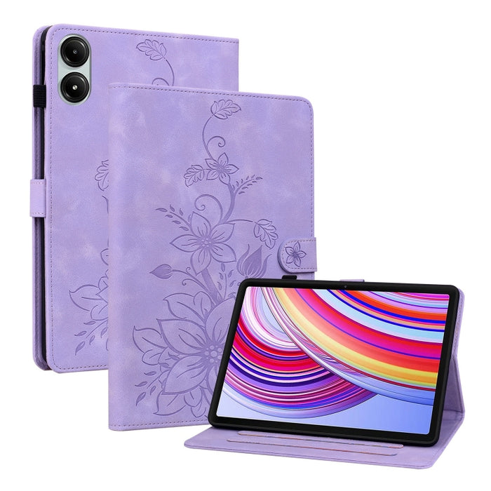 Funda para tablet Lily de piel repujada, For Redmi K Pad 2 8.8 inch 2026, For Xiaomi Redmi K Pad 8.8 inch, For Redmi Pad 2 / Redmi Pad SE 11 2025, For Xiaomi Pad 7 / Pad 7 Pro, For Xiaomi Redmi Pad SE 8.7, For Xiaomi Redmi Pad Pro 12.1                 ...