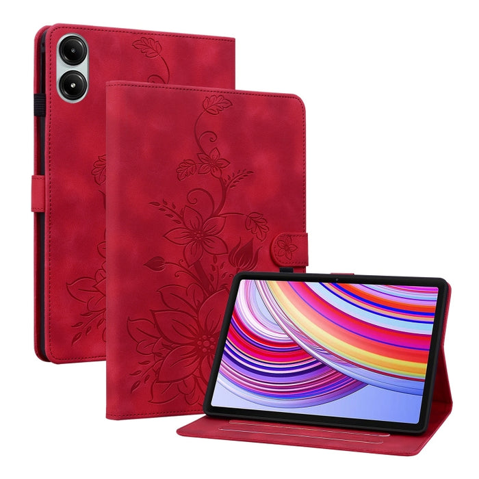 Funda para tablet Lily de piel repujada, For Redmi K Pad 2 8.8 inch 2026, For Xiaomi Redmi K Pad 8.8 inch, For Redmi Pad 2 / Redmi Pad SE 11 2025, For Xiaomi Pad 7 / Pad 7 Pro, For Xiaomi Redmi Pad SE 8.7, For Xiaomi Redmi Pad Pro 12.1                 ...