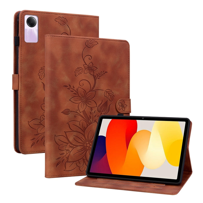 Funda para tablet Lily de piel repujada, For Redmi K Pad 2 8.8 inch 2026, For Xiaomi Redmi K Pad 8.8 inch, For Redmi Pad 2 / Redmi Pad SE 11 2025, For Xiaomi Pad 7 / Pad 7 Pro, For Xiaomi Redmi Pad SE 8.7, For Xiaomi Redmi Pad Pro 12.1                 ...
