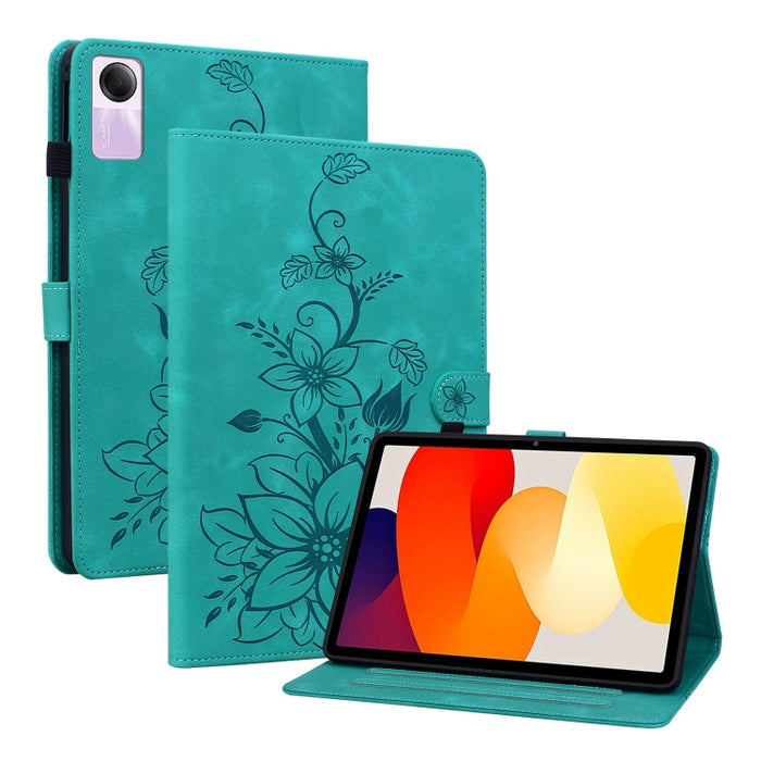 Funda para tablet Lily de piel repujada, For Redmi K Pad 2 8.8 inch 2026, For Xiaomi Redmi K Pad 8.8 inch, For Redmi Pad 2 / Redmi Pad SE 11 2025, For Xiaomi Pad 7 / Pad 7 Pro, For Xiaomi Redmi Pad SE 8.7, For Xiaomi Redmi Pad Pro 12.1                 ...