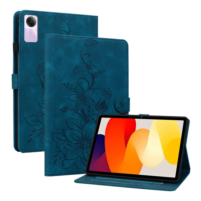 Funda para tablet Lily de piel repujada, For Redmi K Pad 2 8.8 inch 2026, For Xiaomi Redmi K Pad 8.8 inch, For Redmi Pad 2 / Redmi Pad SE 11 2025, For Xiaomi Pad 7 / Pad 7 Pro, For Xiaomi Redmi Pad SE 8.7, For Xiaomi Redmi Pad Pro 12.1                 ...