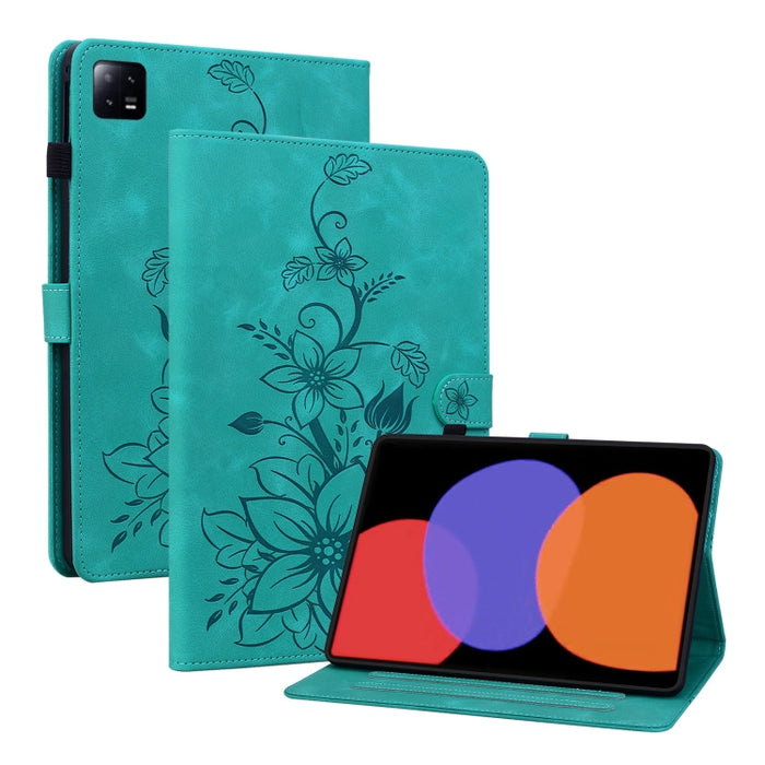 Funda para tablet Lily de piel repujada, For Redmi K Pad 2 8.8 inch 2026, For Xiaomi Redmi K Pad 8.8 inch, For Redmi Pad 2 / Redmi Pad SE 11 2025, For Xiaomi Pad 7 / Pad 7 Pro, For Xiaomi Redmi Pad SE 8.7, For Xiaomi Redmi Pad Pro 12.1                 ...
