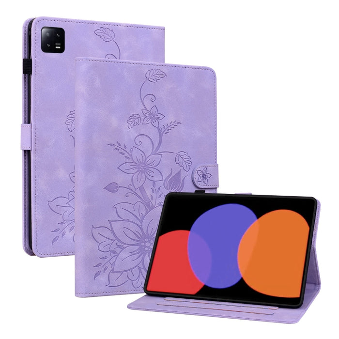 Funda para tablet Lily de piel repujada, For Redmi K Pad 2 8.8 inch 2026, For Xiaomi Redmi K Pad 8.8 inch, For Redmi Pad 2 / Redmi Pad SE 11 2025, For Xiaomi Pad 7 / Pad 7 Pro, For Xiaomi Redmi Pad SE 8.7, For Xiaomi Redmi Pad Pro 12.1                 ...