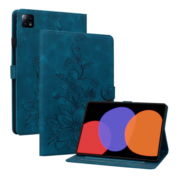 Funda para tablet Lily de piel repujada, For Redmi K Pad 2 8.8 inch 2026, For Xiaomi Redmi K Pad 8.8 inch, For Redmi Pad 2 / Redmi Pad SE 11 2025, For Xiaomi Pad 7 / Pad 7 Pro, For Xiaomi Redmi Pad SE 8.7, For Xiaomi Redmi Pad Pro 12.1                 ...